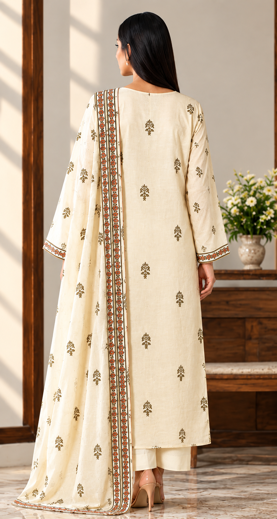 Premium Embroidered Lawn Suit 